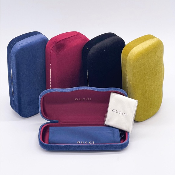 NEW GUCCI GG0739S 005 UNISEX PILOT FRAME SUNGLASSES GUCCI GG0739S BLUE - Picture 12 of 12